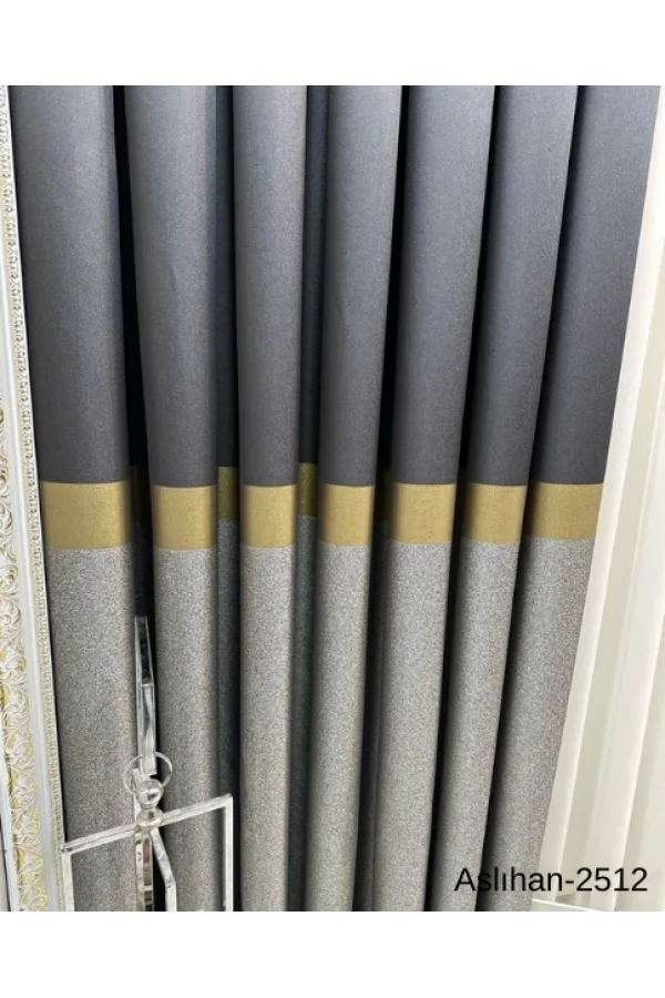 НИВЕМЕШОМЕ АСЛИХАН АНТРАЦИТ- GOLD FT632116 2501 1/3 ТЕСНЫЙ ПО ВОРСУ ЗАНАВЕСКА APM