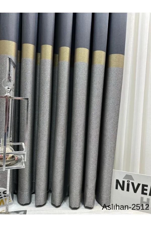 НИВЕМЕШОМЕ АСЛИХАН АНТРАЦИТ- GOLD FT632116 2501 1/3 ТЕСНЫЙ ПО ВОРСУ ЗАНАВЕСКА APM