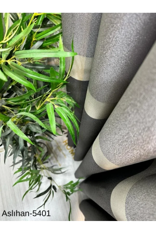 NİVEMESHOME ASLIHAN GRİ FT632116 V-5401 1/3 SIK PİLE PERDE APM