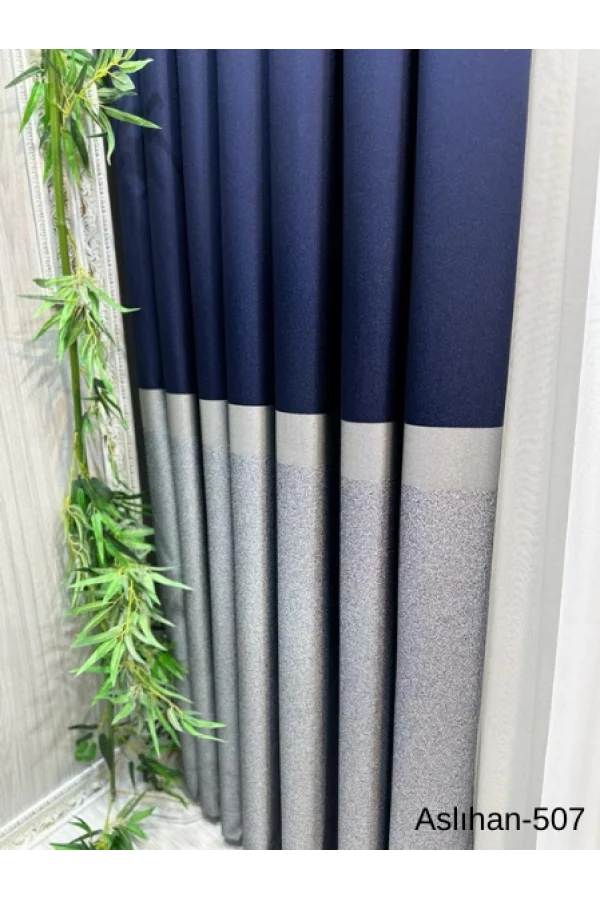 NİVEMESHOME ASLIHAN LACİVERT FT632116 V-507 1/3 SIK PİLE FON TENDA APM