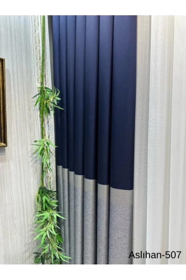 NİVEMESHOME ASLIHAN LACİVERT FT632116 V-507 1/3 SIK PİLE FON TENDA APM