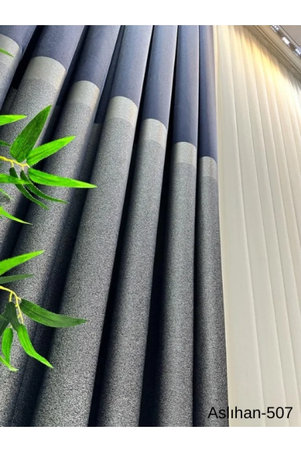 NİVEMESHOME ASLIHAN LACİVERT FT632116 V-507 1/3 SIK PİLE FON TENDA APM