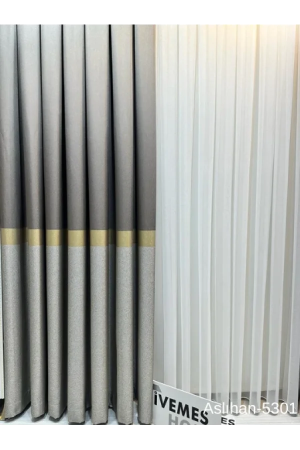 NİVEMESHOME ASLIHAN TOPRAK FT632116 V-5301 1/3 SIK PİLE FON PERDE APM