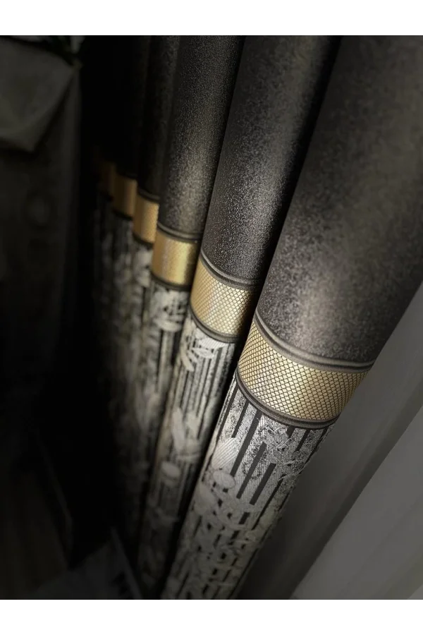 NİVEMESHOME ATA FT614168 V-2503 TAŞ 1/3 CORTINA DE FELPA APILADA APADA