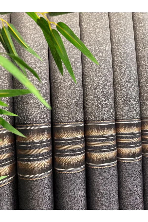 NİVEMESHOME FIRE FT614336 V_2540 ANTHRACITE 1/3 DENSE PILED BACKING CURTAIN APM