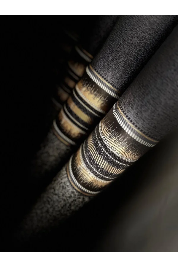 NİVEMESHOME FIRE FT614336 V_2540 ANTHRACITE 1/3 DENSE PILED BACKING CURTAIN APM