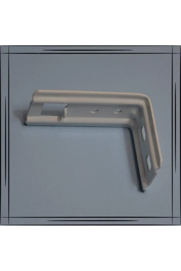 NİVEMESHOME PIE SOPORTE DE MONTAJE EN PARED CON UÑAS PARA CORTINA ZEBRA PINTADO EN L 12 CM