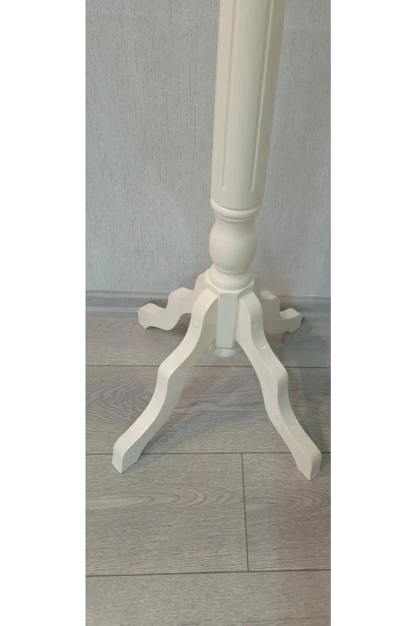 NİVEMESHOME AYAKLI AHŞAP KREM ASKILIK 175 CM