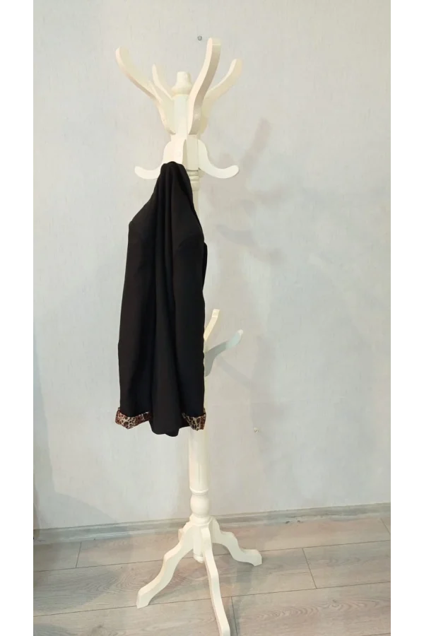 NİVEMESHOME AYAKLI AHŞAP KREM ASKILIK 175 CM