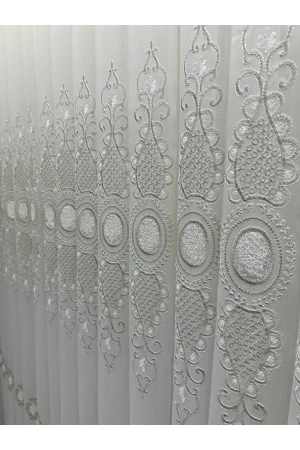 NİVEMESHOME AZRA 1/3 Sık Plisel Tül Perde APM