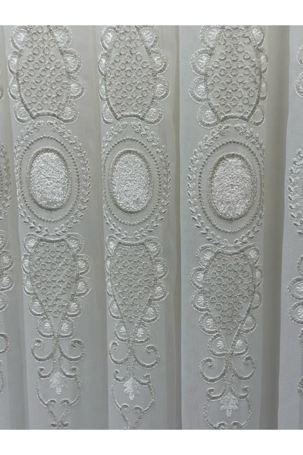 NİVEMESHOME AZRA 1/3 Sık Plisel Tül Perde APM