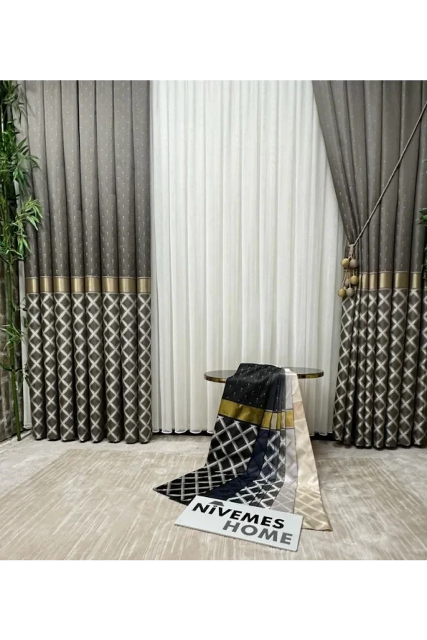 NİVEMESHOME AZTEK 018773 1/3 SIK RÜZGAR PERDESİ APM