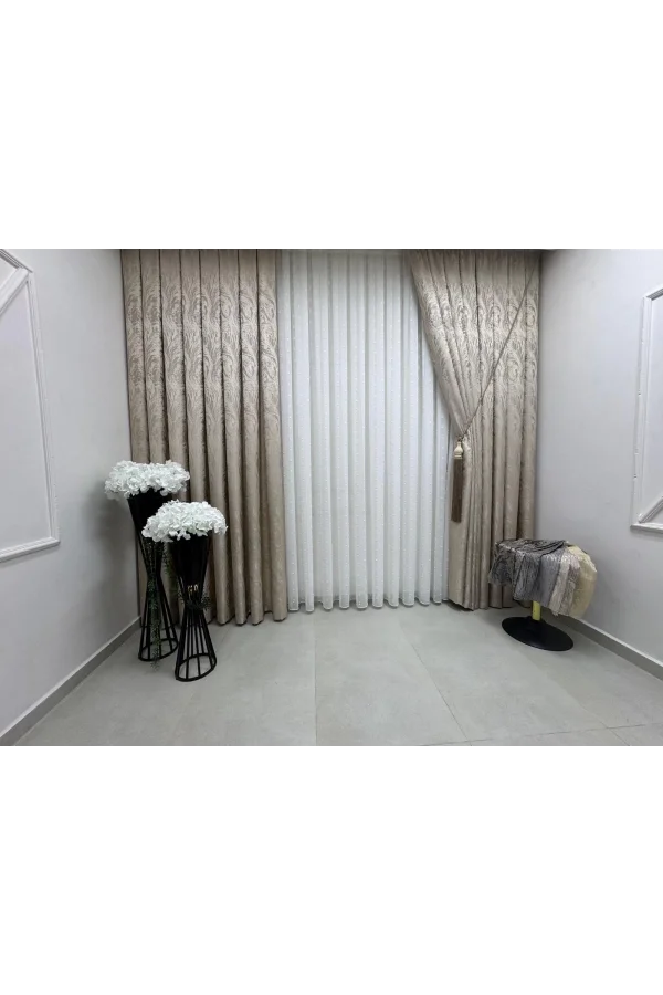 NİVEMESHOME  BADE V_5206  1/3 SIK PİLELİ FON PERDE APM