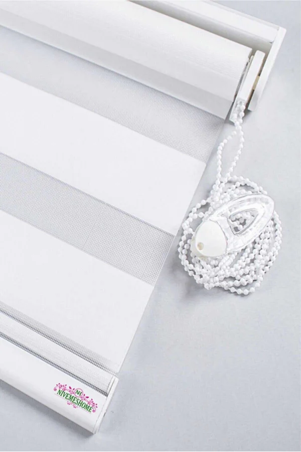 NİVEMESHOME BAMBU EKRU ZEBRA STOR PERDE