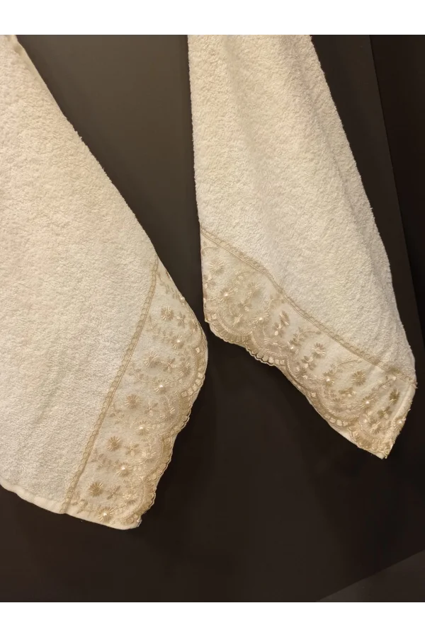 NİVEMESHOME BATİK DARİA KAHVE NAKIŞLI HAVLU