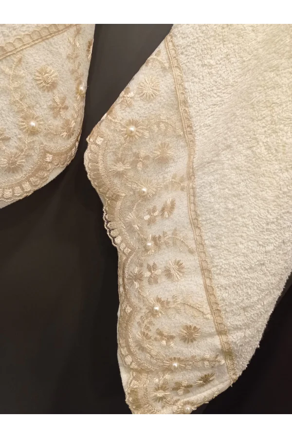 NİVEMESHOME BATİK DARİA KAHVE NAKIŞLI HAVLU