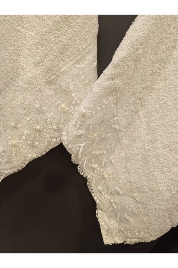 NİVEMESHOME BATİK DARİA KREM NAKIŞLI HAVLU