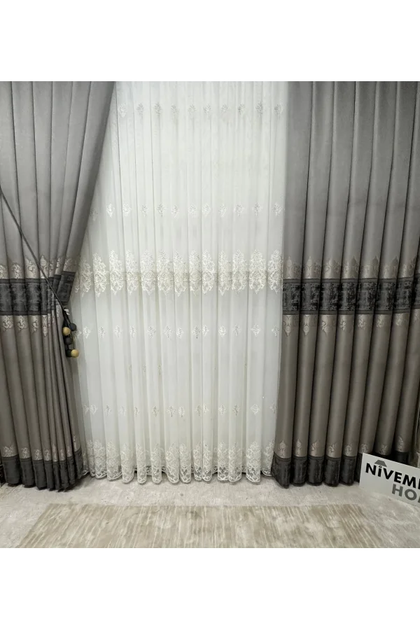 NİVEMESHOME BEGONVİL LINO 2772 1/3 TELATO VELLUTO TENDA APM