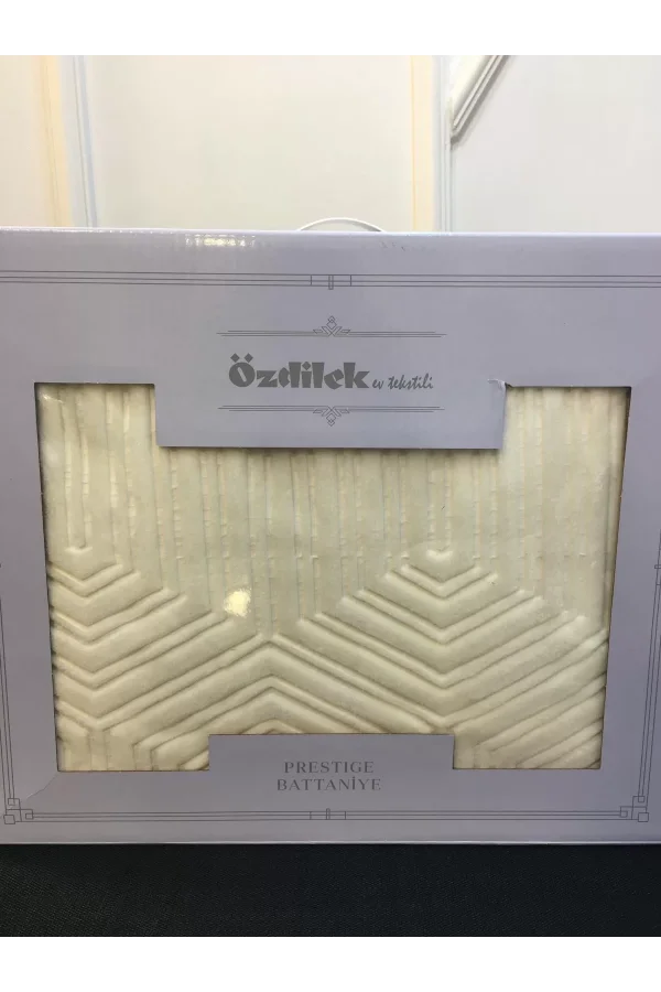 NİVEMESHOME BEJ ÇİFT KİŞİLİK PRESTİJ BATTANİYE ÖZDİLEK