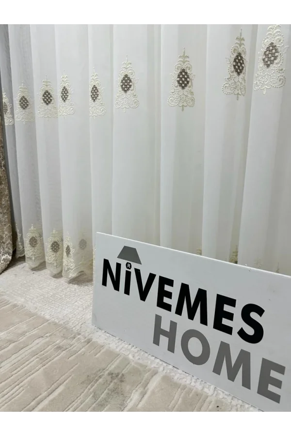NİVEMESHOME BELLA 1/3 DİK PİLİLİ TÜL PERDE APM