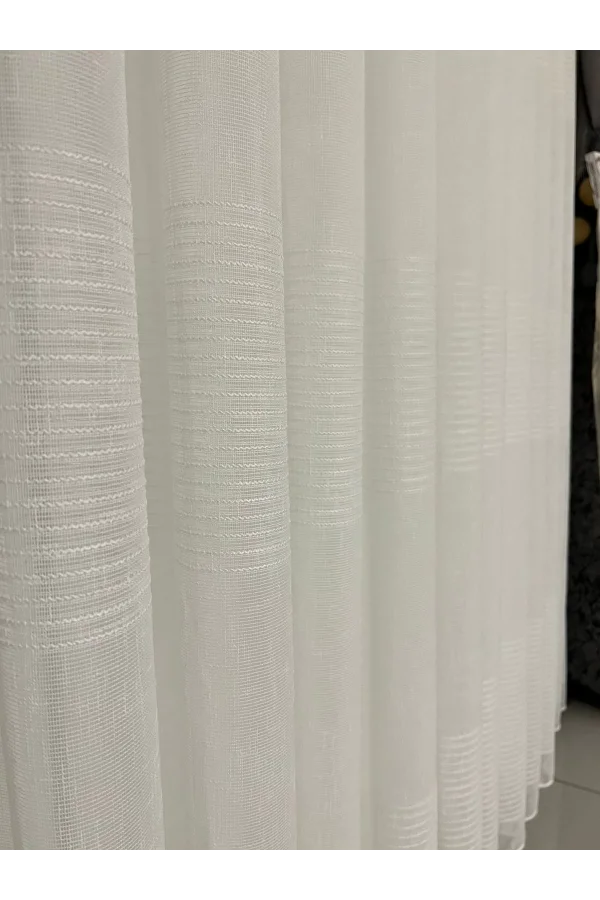 NİVEMESHOME БИГЕ KЕТЕН HY016 1/3 ЩИК ПИЛЕЛИ ТЮЛЬ ЗАНАВЕС APM