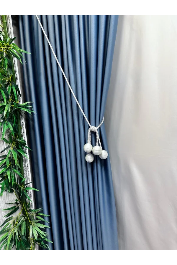 NIVEMESHOME BLACKOUT 12441 V-33 BLUE CURTAIN APM