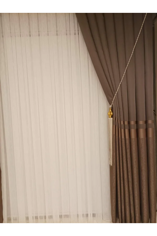 NİVEMESHOME BLANCHE KAFFEE 1/3 DICK PILZ FON PERDE APM