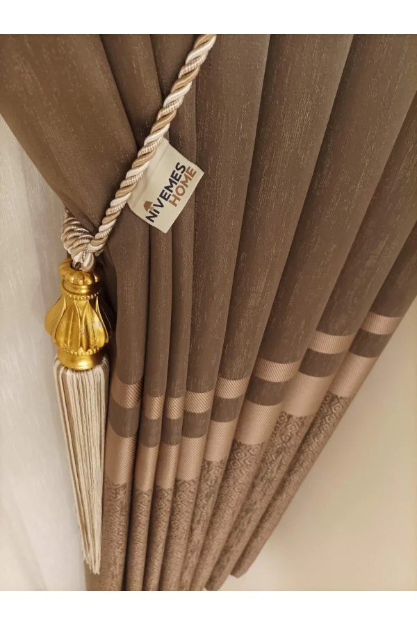 NİVEMESHOME BLANCHE KAFFEE 1/3 DICK PILZ FON PERDE APM