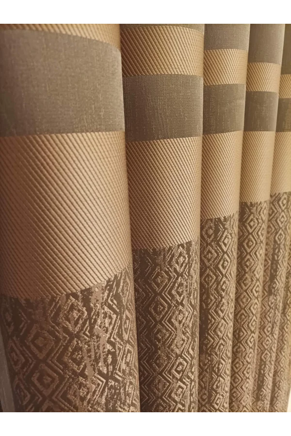 NİVEMESHOME BLANCHE KAFFEE 1/3 DICK PILZ FON PERDE APM