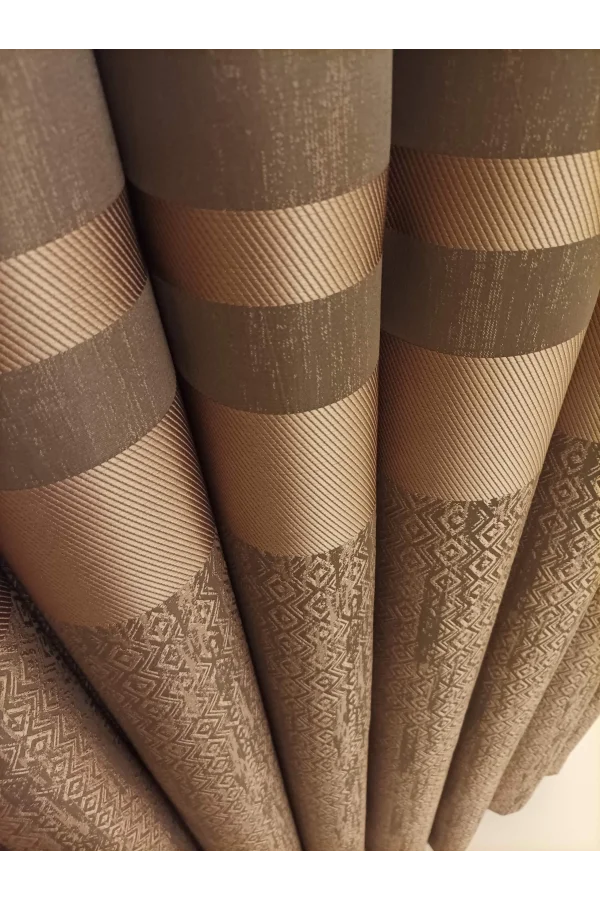 NİVEMESHOME BLANCHE KAFFEE 1/3 DICK PILZ FON PERDE APM