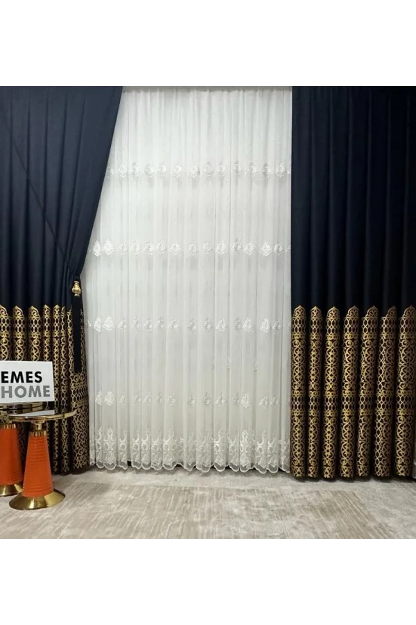 NİVEMESHOME BOHEM 1/3 DENSE PLEATED TULLE CURTAIN APM