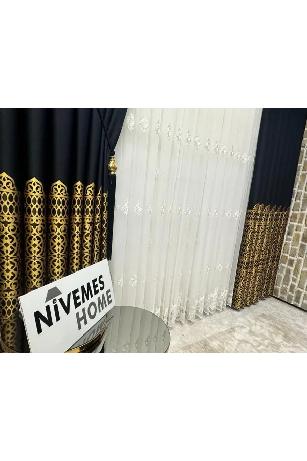 NİVEMESHOME BOHEM 1/3 DENSE PLEATED TULLE CURTAIN APM