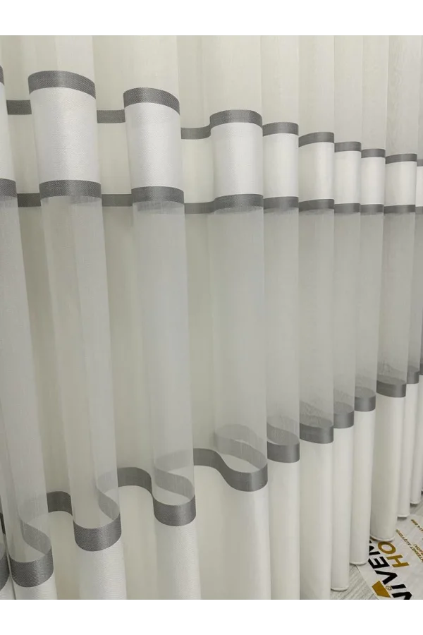 NİVEMESHOME BONİSSA 1/3 GEDRÄNGTE TÜLLGARDINE APM