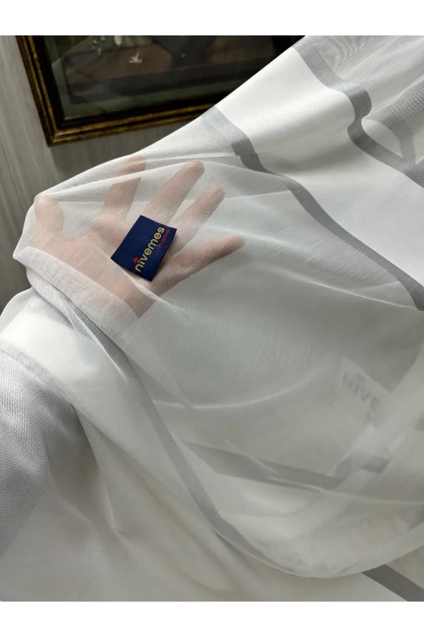 NİVEMESHOME BONİSSA 1/3 GEDRÄNGTE TÜLLGARDINE APM