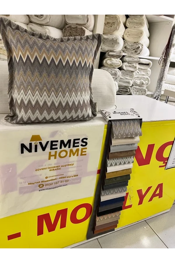 NİVEMESHOME BORAN 01 (45X45) ELYAF GEFÜLLTES KISSEN