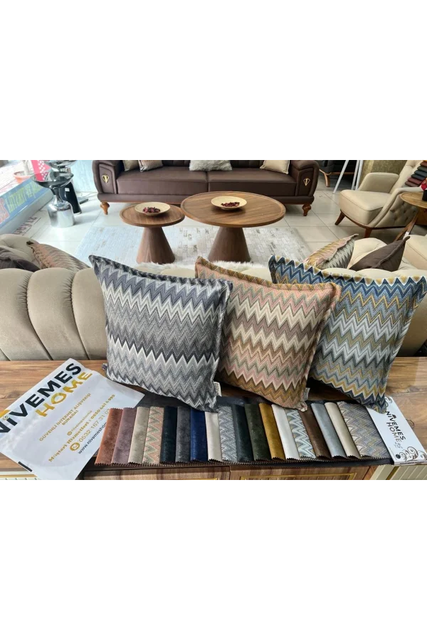NİVEMESHOME BORAN 02 (45X45) ELYAF DOLGULU كسوة وسادة