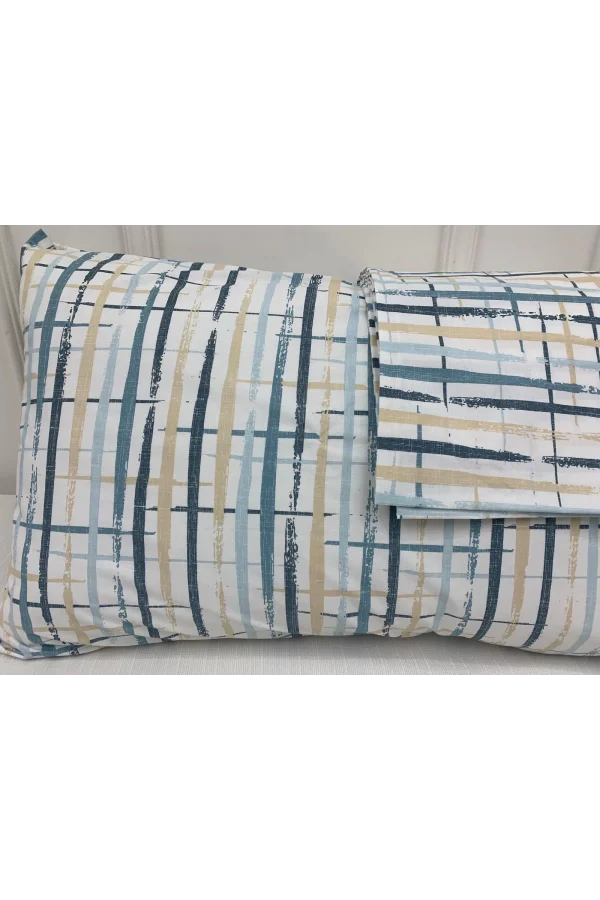 NİVEMESHOME BOYA DESENLİ 2 Lİ YASTIK KILIFI KAPAKLI 50X70