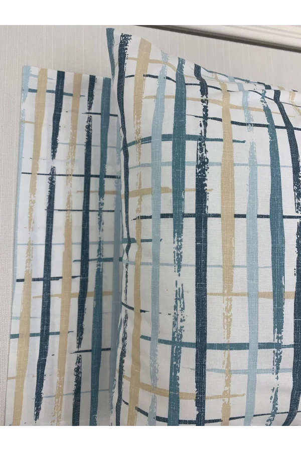 NİVEMESHOME BOYA DESENLİ 2 Lİ YASTIK KILIFI KAPAKLI 50X70