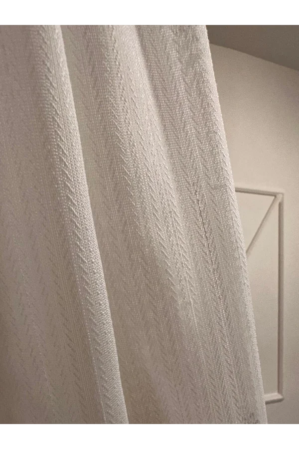 NİVEMESHOME GESTICKTES VORHANGMESSER MIT 1/3 DICKEN FALTEN APM