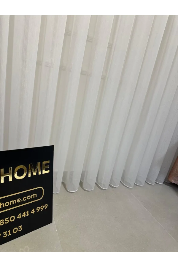 NİVEMESHOME BURÇAK NEUE SAISON 1/3 DICHT GERÜSCHTE TÜLLVORHANG APM