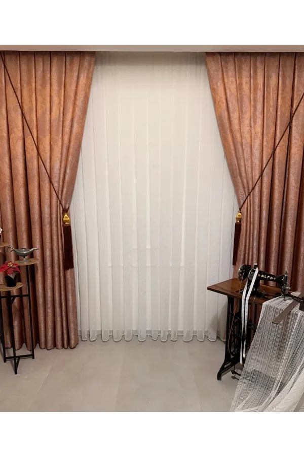 NİVEMESHOME BURÇAK NEUE SAISON 1/3 DICHT GERÜSCHTE TÜLLVORHANG APM