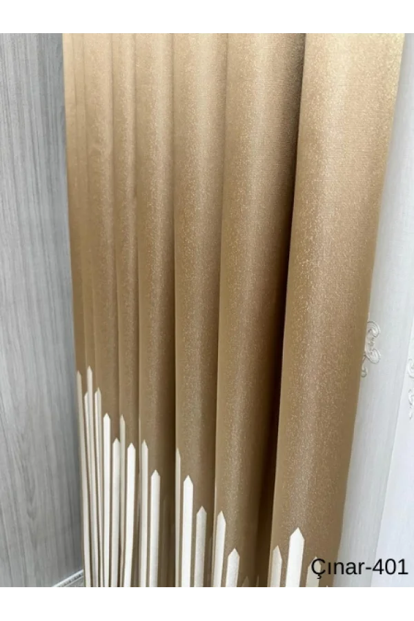 NIVEMESHOME ÇINAR ALTIN 401 1/3 DENSE PLEATED CURTAIN APM