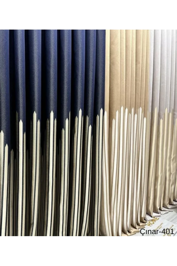 NIVEMESHOME ÇINAR ALTIN 401 1/3 DENSE PLEATED CURTAIN APM