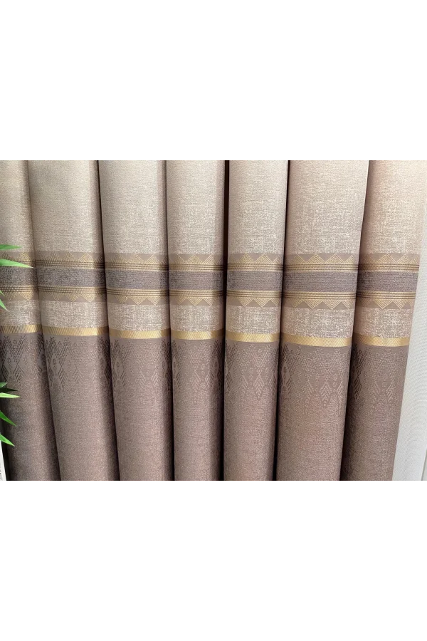 NİVEMESHOME DAMLA FT614337 V-5202 VİZON 1/3 SIK PİLELİ FON PERDE APM