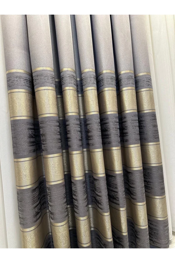 Calidad, elegancia. cortina gris elegante
