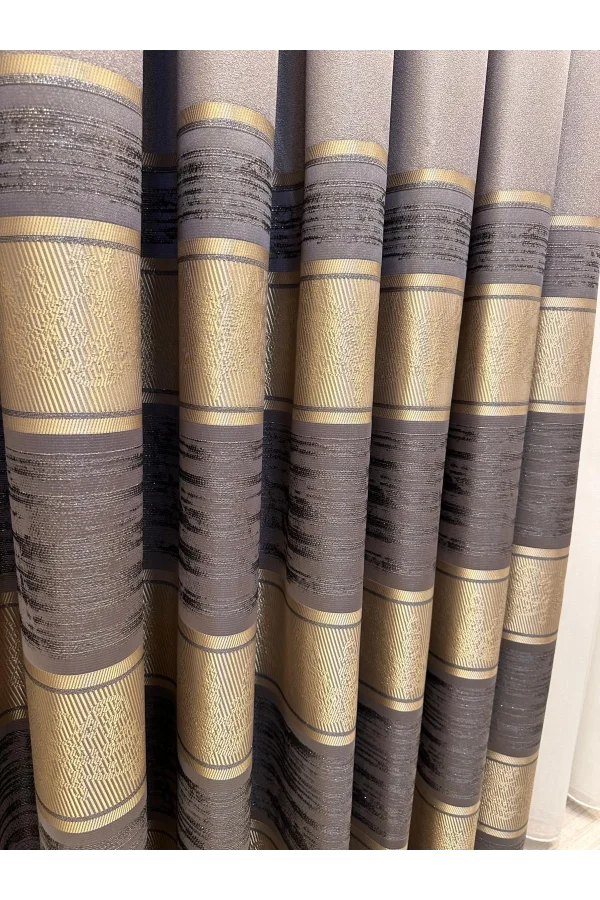 Calidad, elegancia. cortina gris elegante