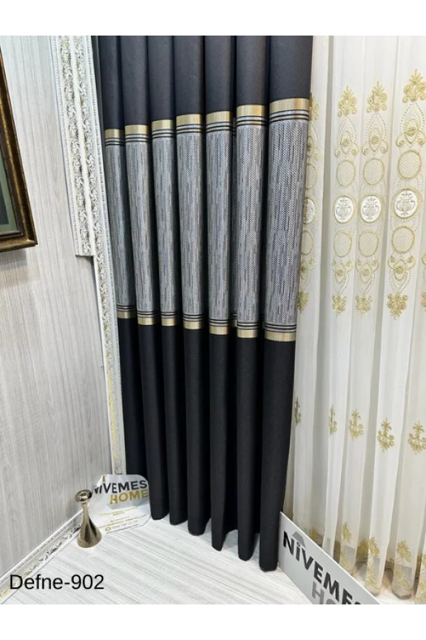 NİVEMESHOME DEFNE SİYAH FT614166 V-902 1/3 سِك بيليلي فون بيردي APM