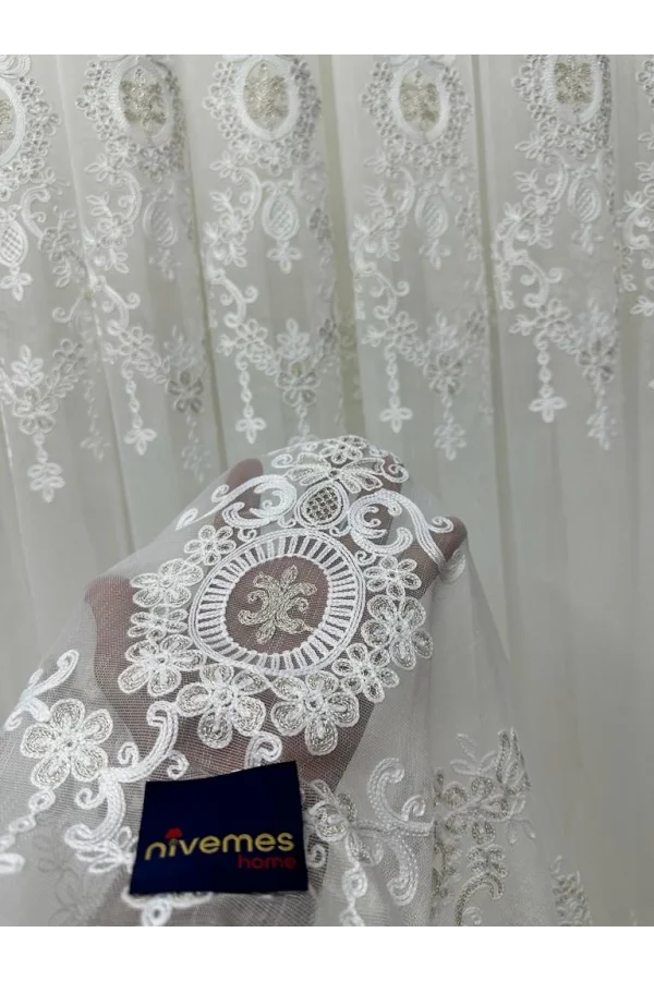 NİVEMESHOME DEREN 2846 1/3 SIK PİLELİ TÜL PERDE APM