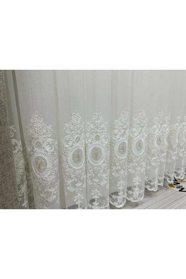 NİVEMESHOME DEREN 2846 1/3 SIK PİLELİ TÜL PERDE APM