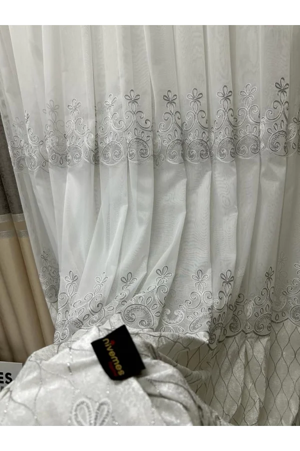 NİVEMESHOME ДЕСТИНА 1/3 ПЛОТНАЯ СКЛАДЧАТАЯ ЗАНАВЕСКА APM